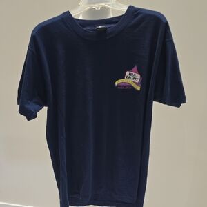 Vintage Uni Sex Navy Blue Graphic T-Shirt. I would Suggest It Is A Women's XL